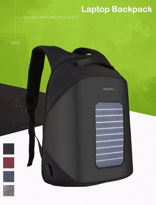 Solar Powered Security Backpack