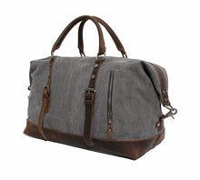 Vintage Canvas Leather Duffle Bag