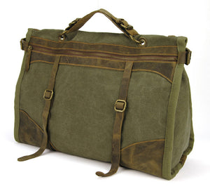 Vintage Canvas Leather Travel Bag